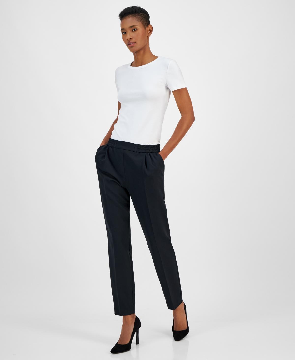 Boss Orange Womens Tojo Low-Rise Tapered-Leg Pants Product Image