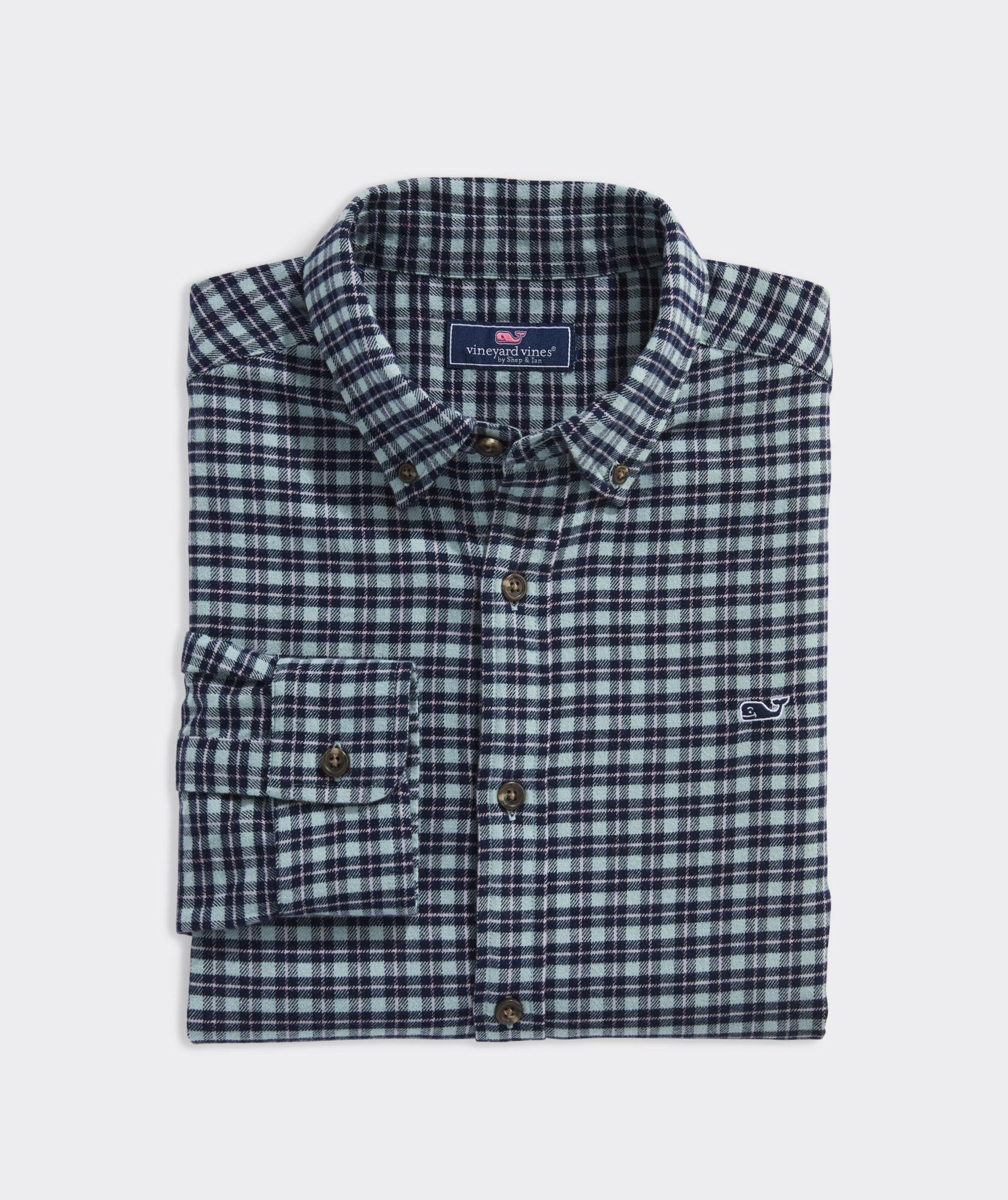 Vineyard Flannel Plaid Shirt Product Image