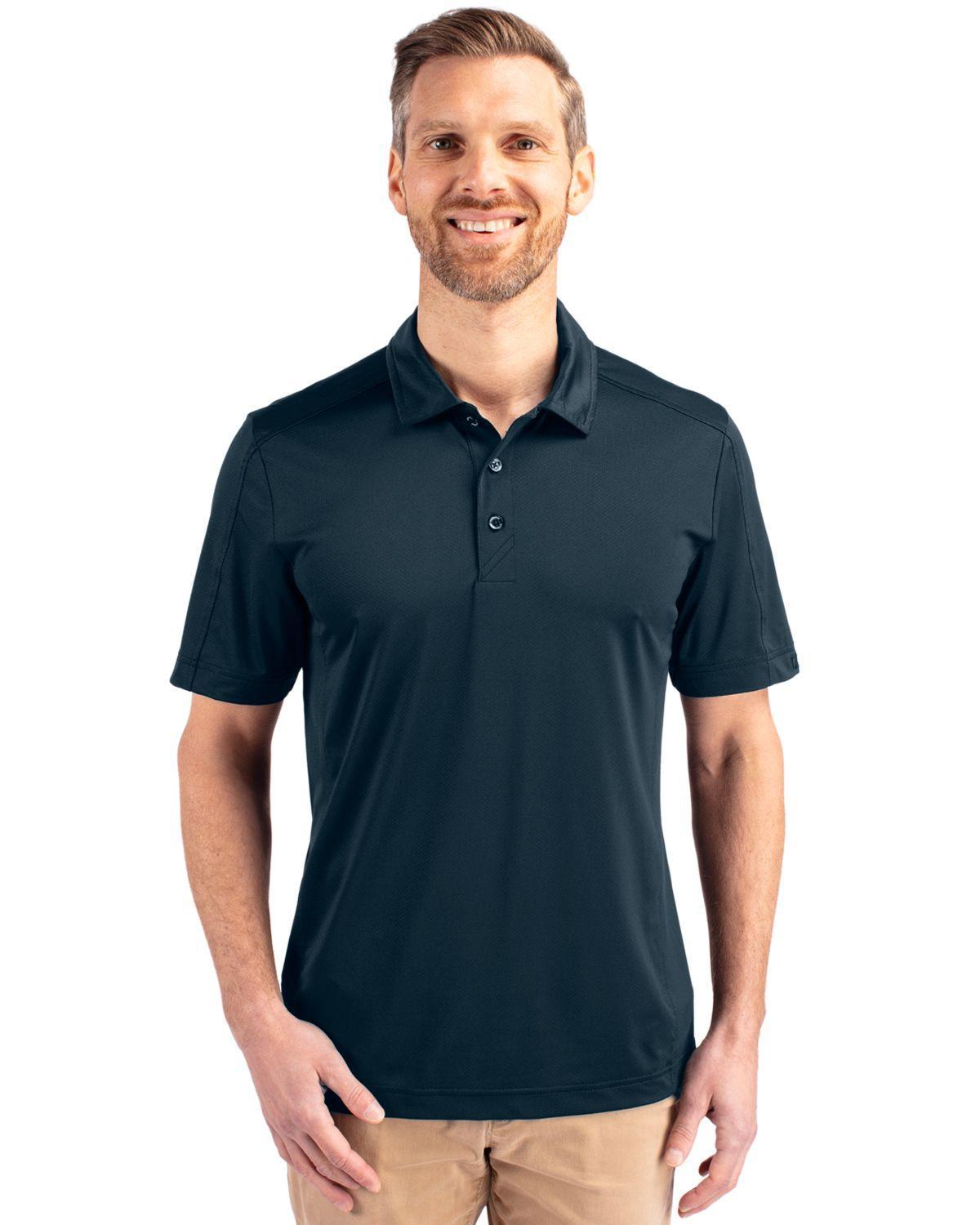 Cutter & Buck Mens Prospect Textured Stretch Polo Shirt Product Image