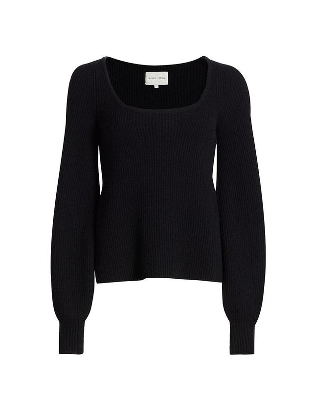 Womens Rib-Knit Cashmere Sweater Product Image