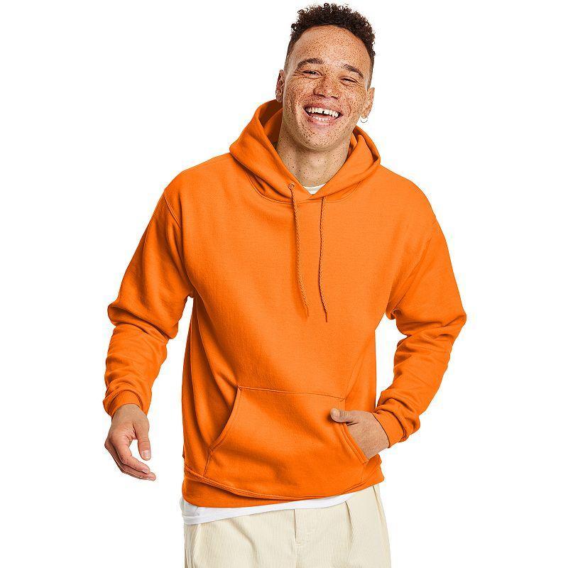 Mens Hanes EcoSmart Fleece Pullover Hoodie Grey Heather Product Image