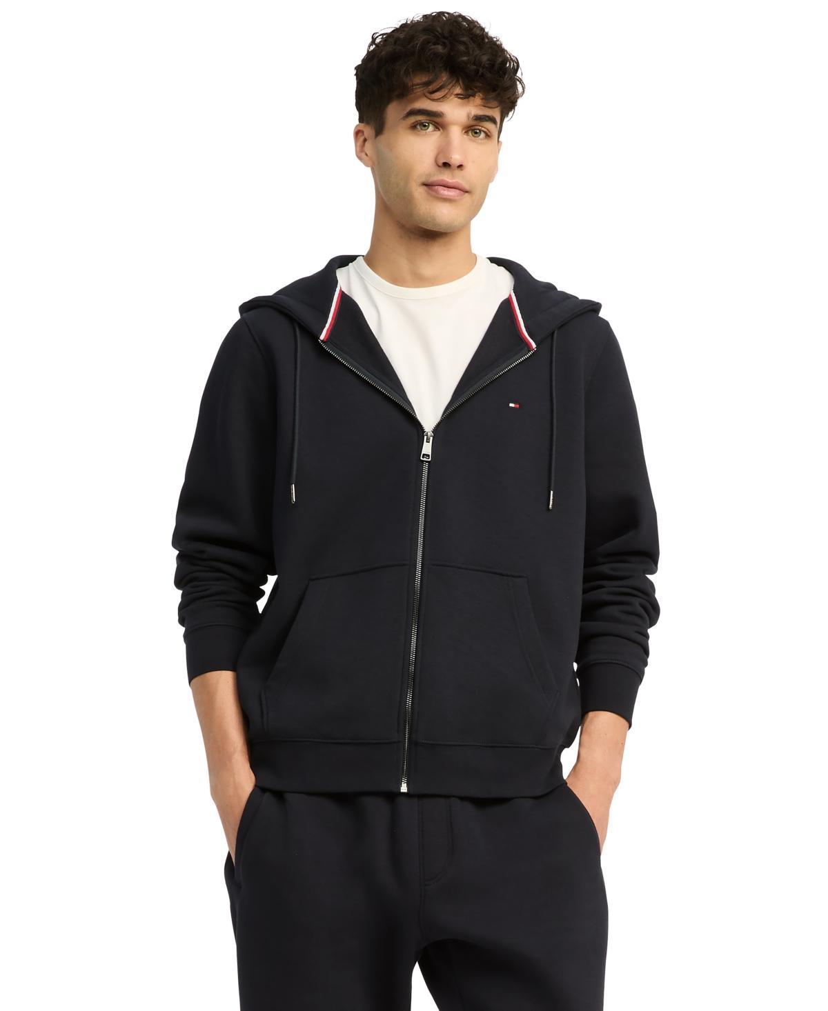 Tommy Hilfiger Mens Long Sleeve Zip-Front Flag Logo Hoodie Product Image