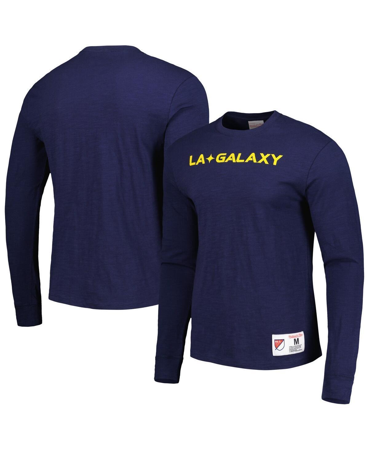 Mens Mitchell & Ness LA Galaxy Legendary Long Sleeve T-Shirt Blue Product Image