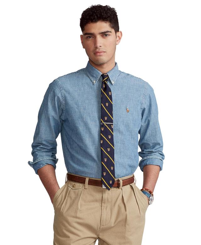 Polo Ralph Lauren Mens Big & Tall Indigo Chambray Shirt Product Image