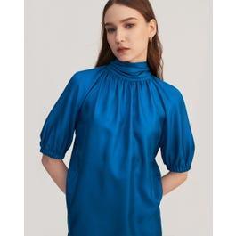 Women Ajuga Silk Twill Blouse Top product image