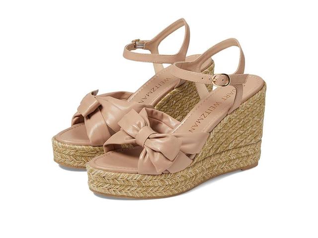 Womens Sofia 100MM Leather Espadrille Wedge Sandals Product Image
