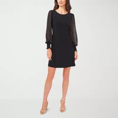 MSK Womens Long Sleeve Shift Dress Product Image