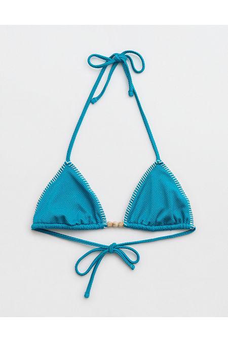 Aerie Shine Pique String Triangle Bikini Top Women's Product Image