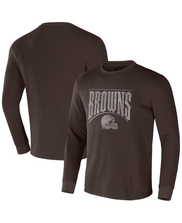 Mens Nfl x Darius Rucker Collection by Fanatics Brown Cleveland Browns Long Sleeve Thermal T-shirt Product Image