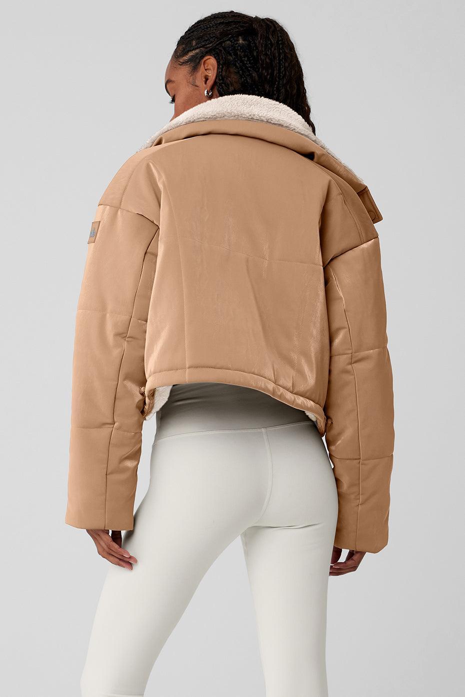 Orion Cropped Puffer - Toasted Almond Product Image