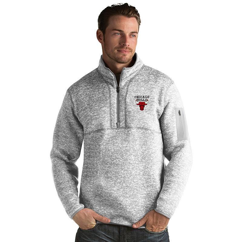 Mens Antigua Boston Celtics Fortune Pullover Light Gray Grey Product Image