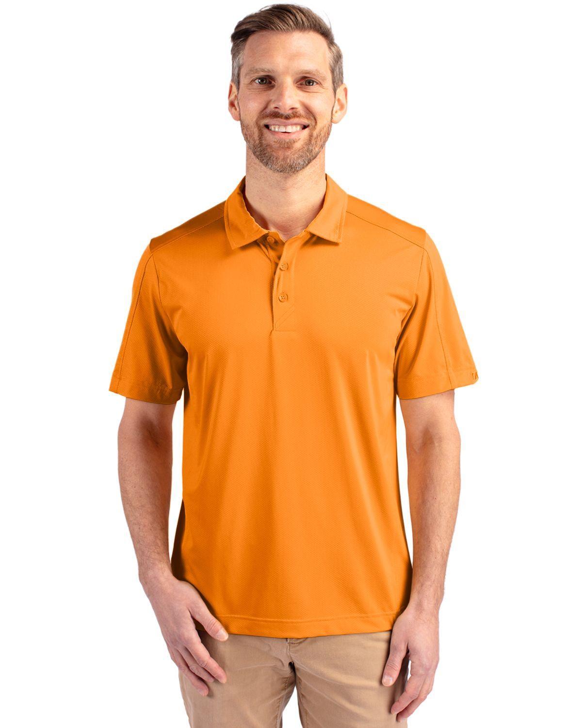 Cutter & Buck Mens Prospect Textured Stretch Polo Shirt Product Image