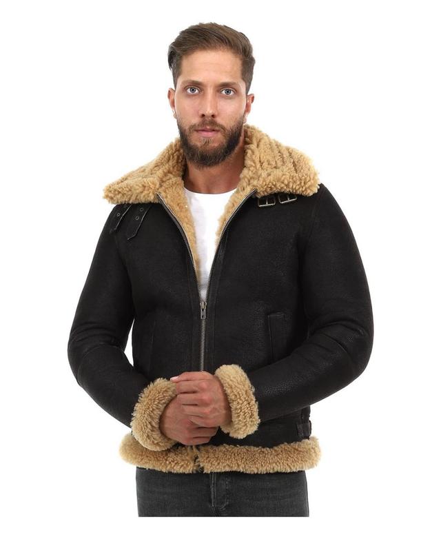 Mens Shearling Raf B3 Aviator Jacket Product Image