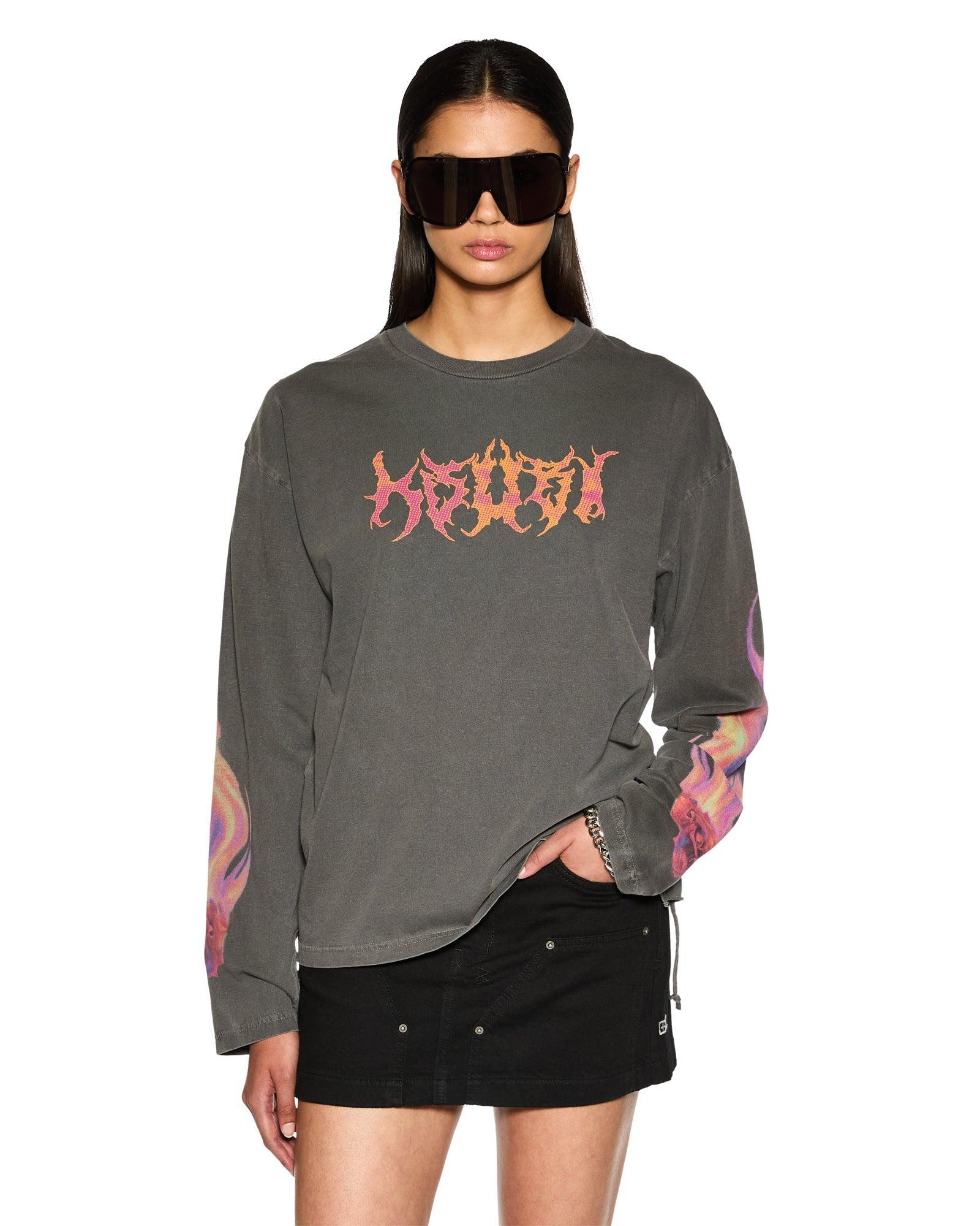 SABBATH LS TEE CHARCOAL Female Product Image