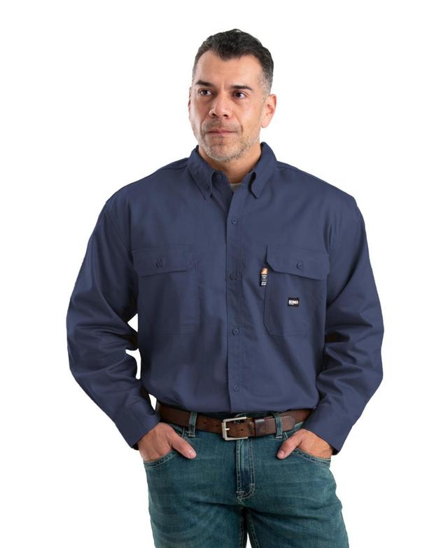 Berne Mens Flame Resistant Button Down Long Sleeve Work Shirt Product Image