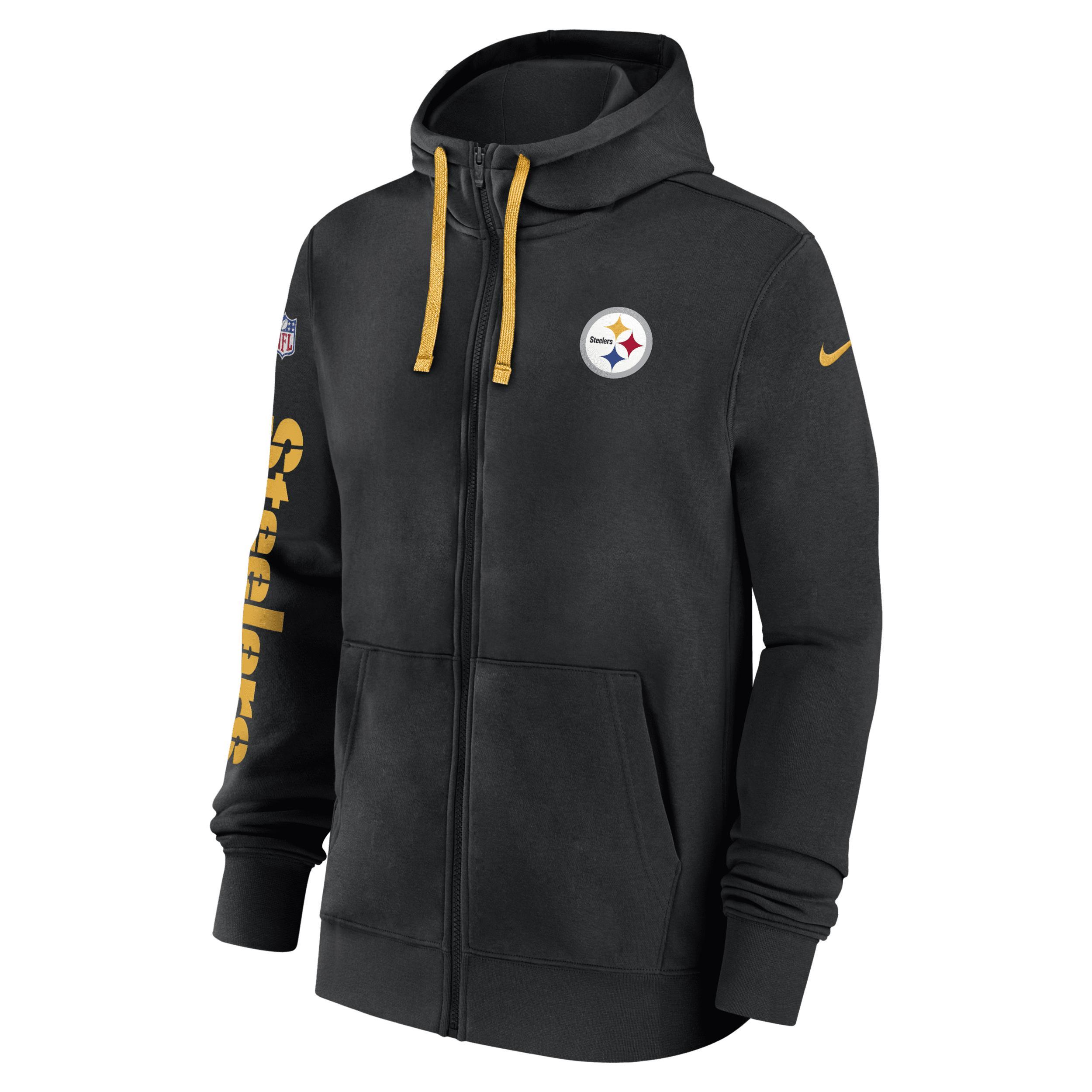 Pittsburgh Steelers Sideline Team Issue Club Nike Men's Full Zip Hoodie Product Image