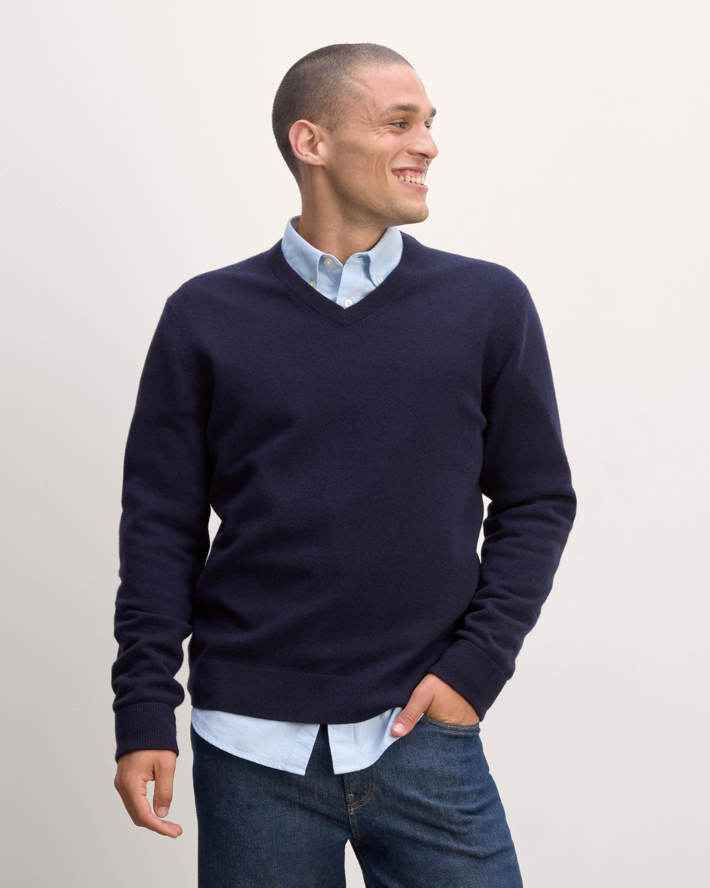 The Cashmere V-Neck Sweater Product Image