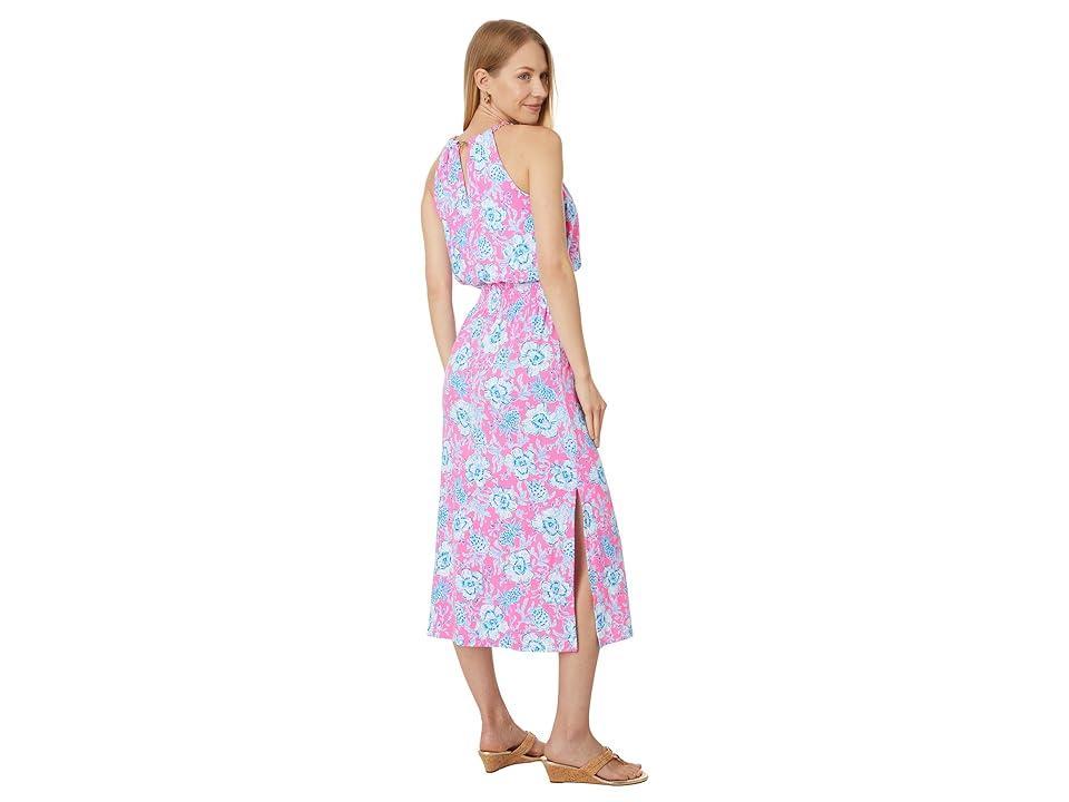 Lilly Pulitzer Gracelyn Halter Midi Dress (Roxie Wave N Sea) Women's Dress Product Image