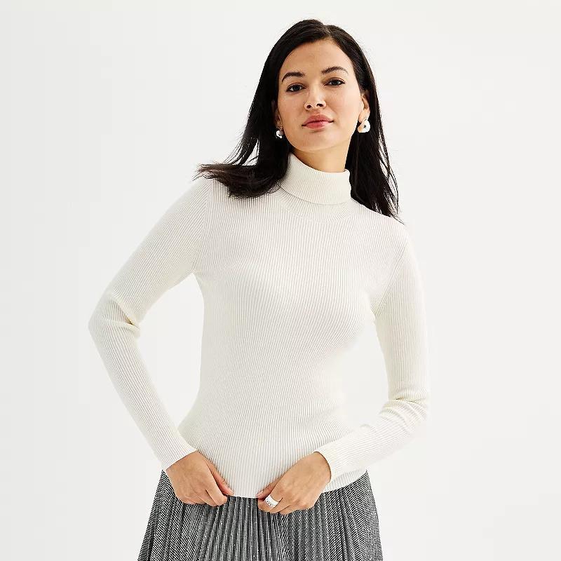 Womens Nine West Essential Ribbed Turtleneck Sweater product image