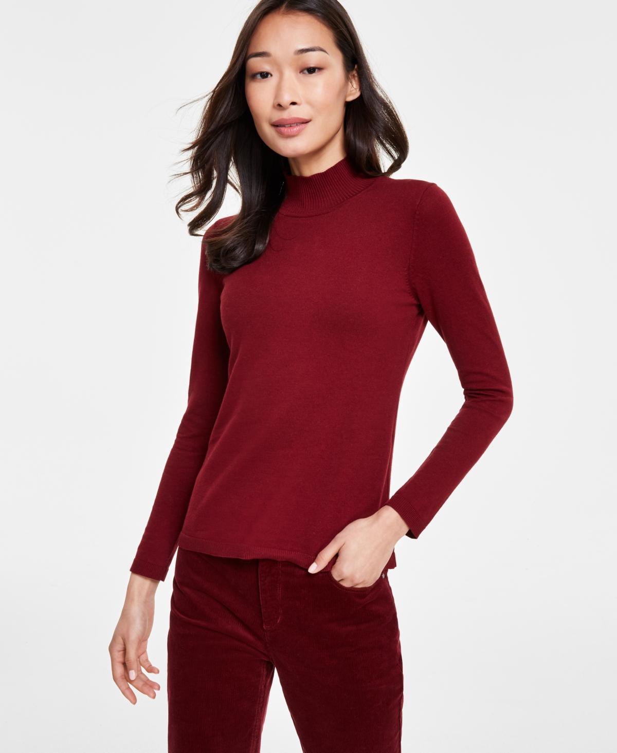 Jones New York Womens Long Sleeve Mock Neck Sweater product image