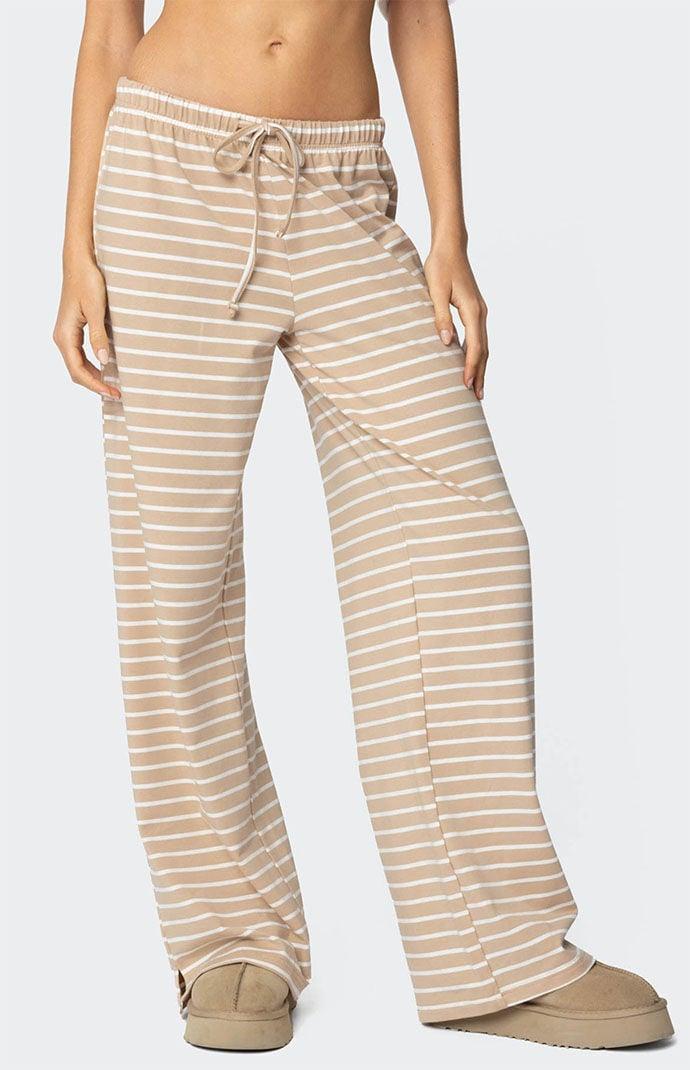 Edikted Women's Jona Stripey Slit Pants Product Image