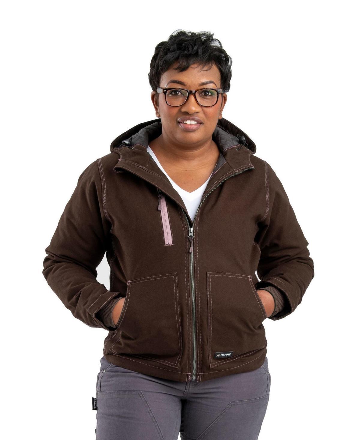 Berne Womens Softstone Duck Hooded Jacket Product Image