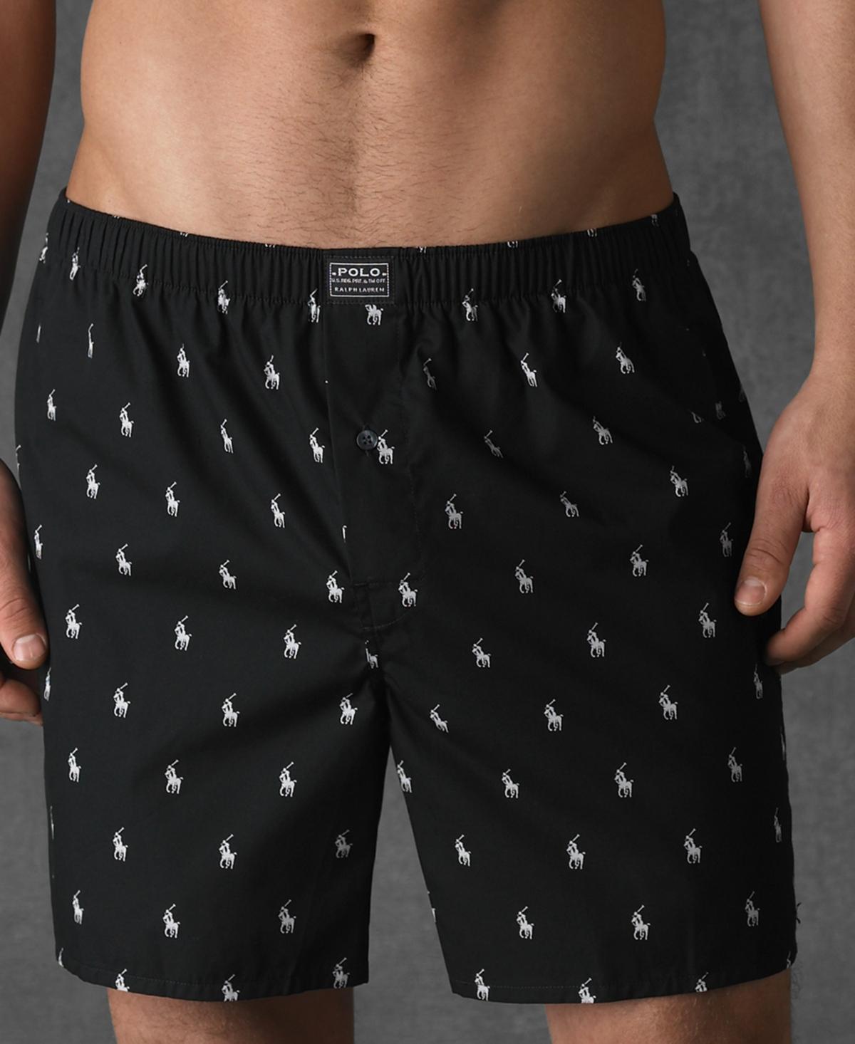 Polo Ralph Lauren Pony Print Woven Cotton Boxers Product Image