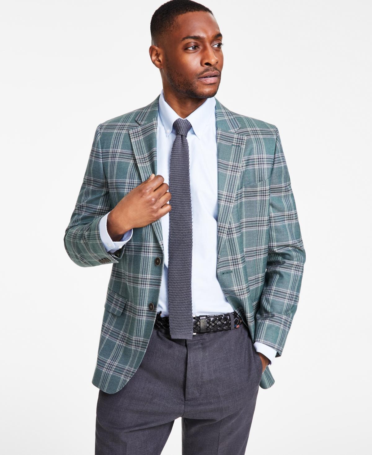 Nautica Mens Modern-Fit Sport Coats - Green Product Image