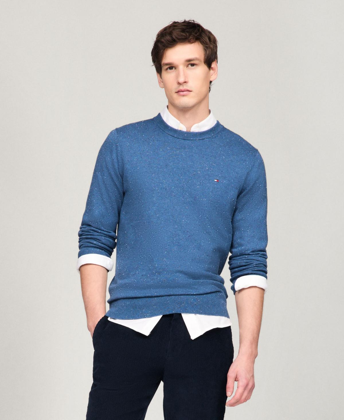 Tommy Hilfiger Mens Regular-Fit Pima Cotton Cashmere Blend Solid Crewneck Sweater Product Image