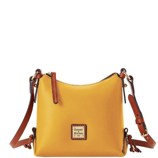 Dooney & Bourke Womens Penrose North South Leather Crossbody 20 Bag in Honey Product Image