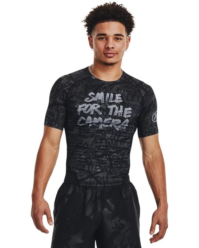 Men's HeatGear® Message Compression Short Sleeve Product Image