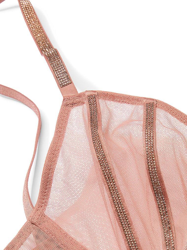 Sheer Shine  Unlined Low-Cut Demi Bra Product Image