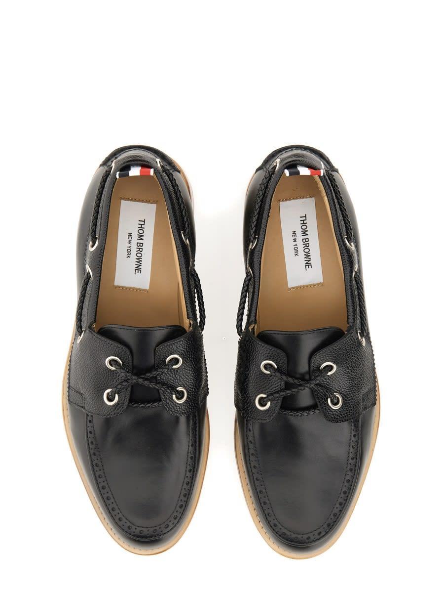 THOM BROWNE Loafers In Black Product Image