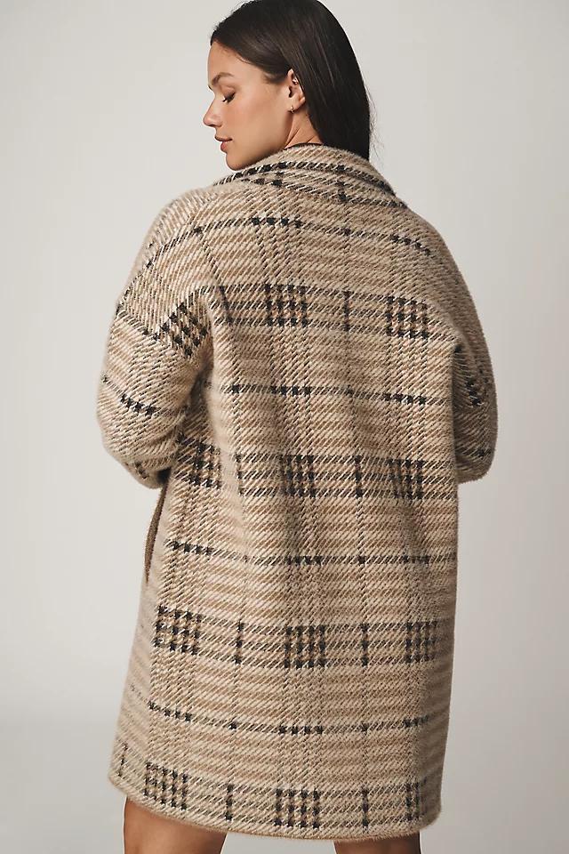 NVLT Eyelash Knit Plaid Coat Product Image