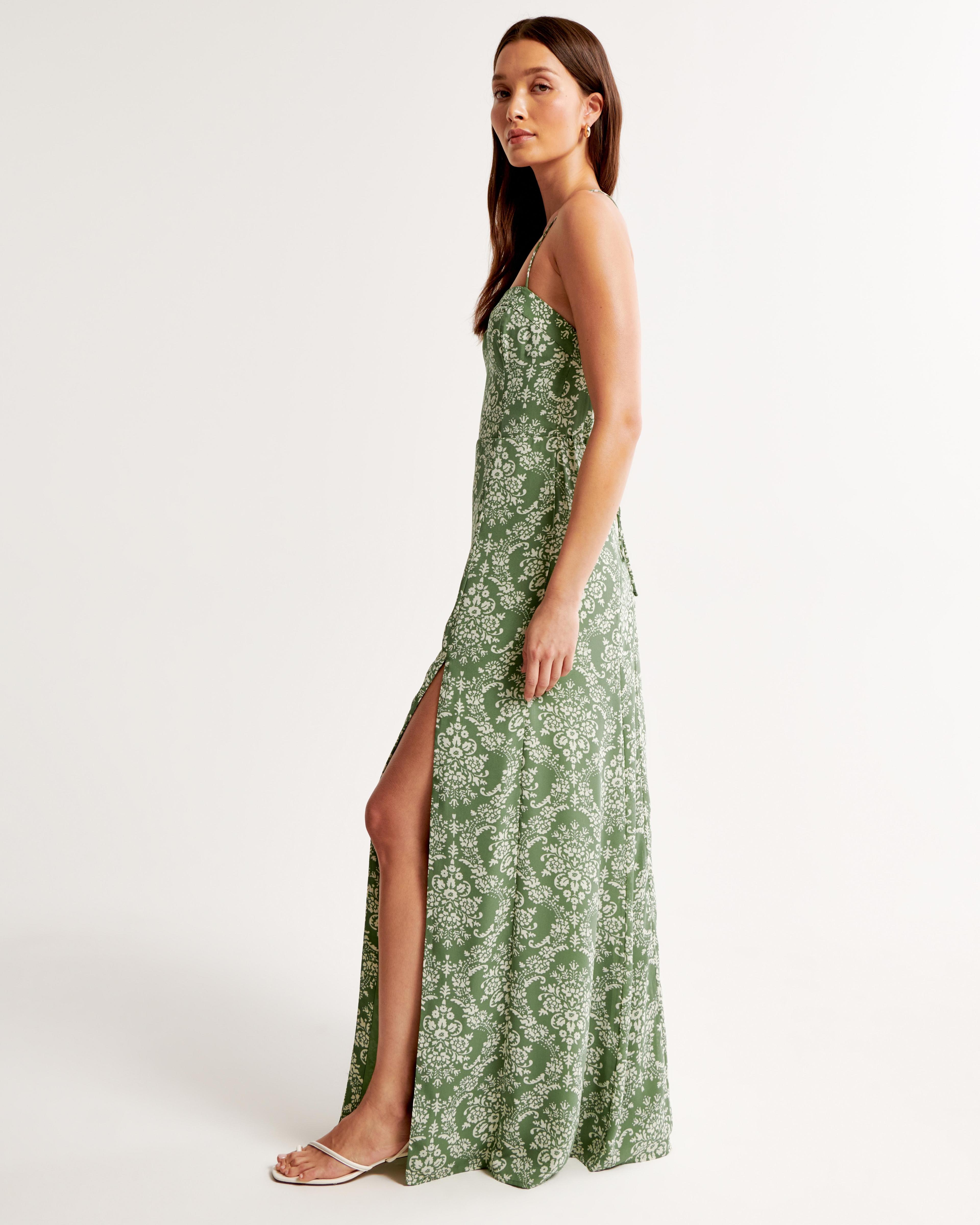 The A&F Camille Tie-Back Maxi Dress Product Image