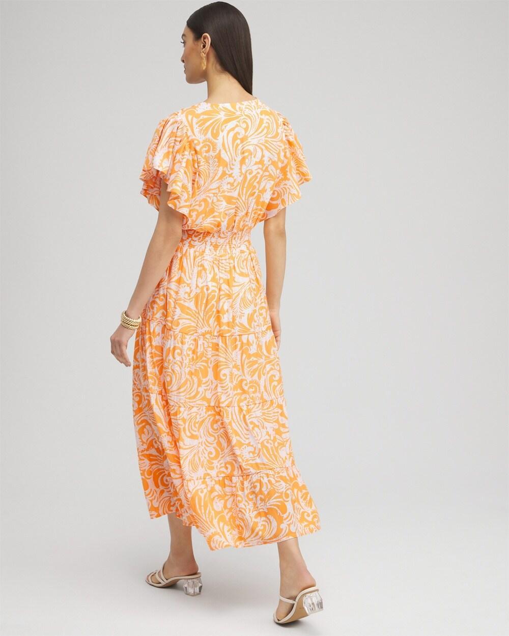 Flutter Sleeve Tiered Maxi Dress Product Image