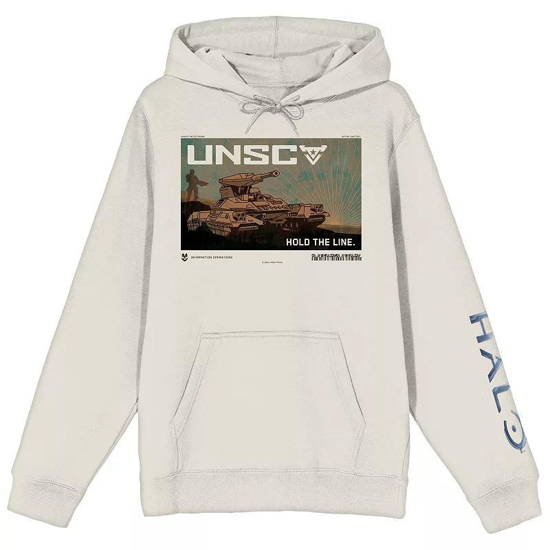 Mens Halo UNSC Hold The Line Scorpion Tank Graphic Hoodie Green Product Image