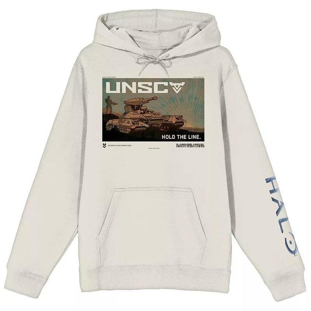 Mens Halo UNSC Hold The Line Scorpion Tank Graphic Hoodie Green Product Image