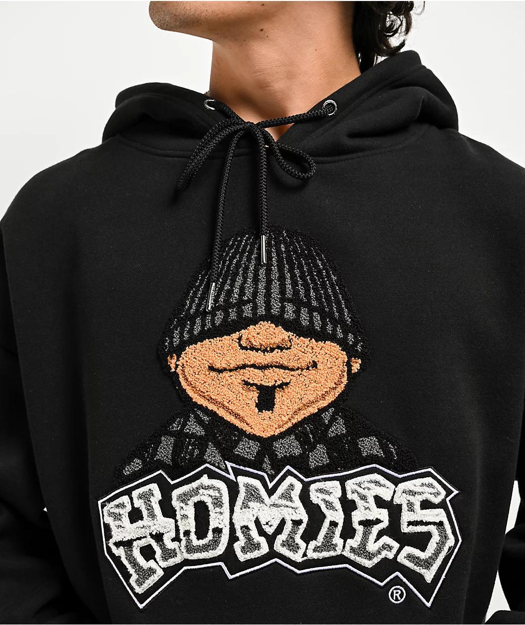 DGA Homies Eightball Big Head Black Hoodie Product Image