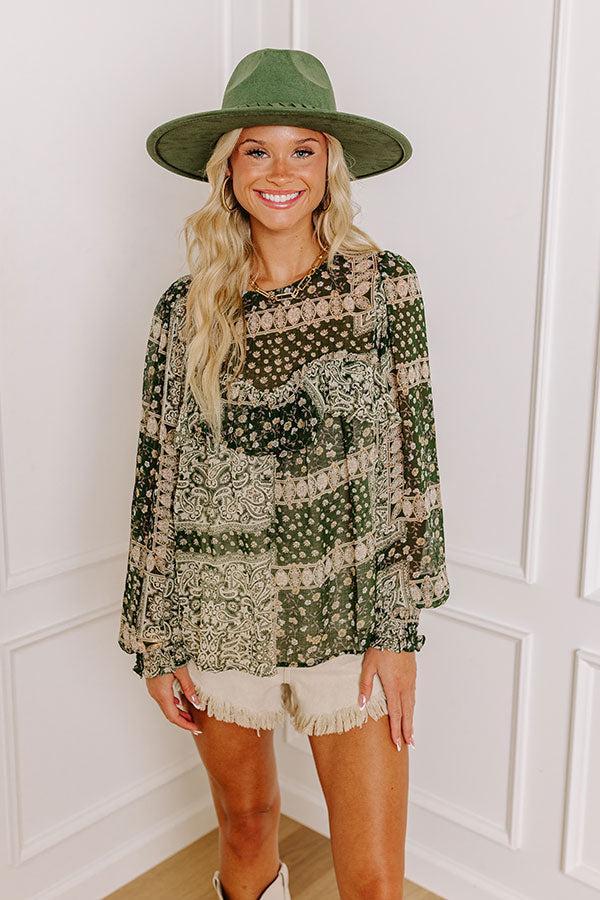 Changemaker Shift Top In Olive Product Image