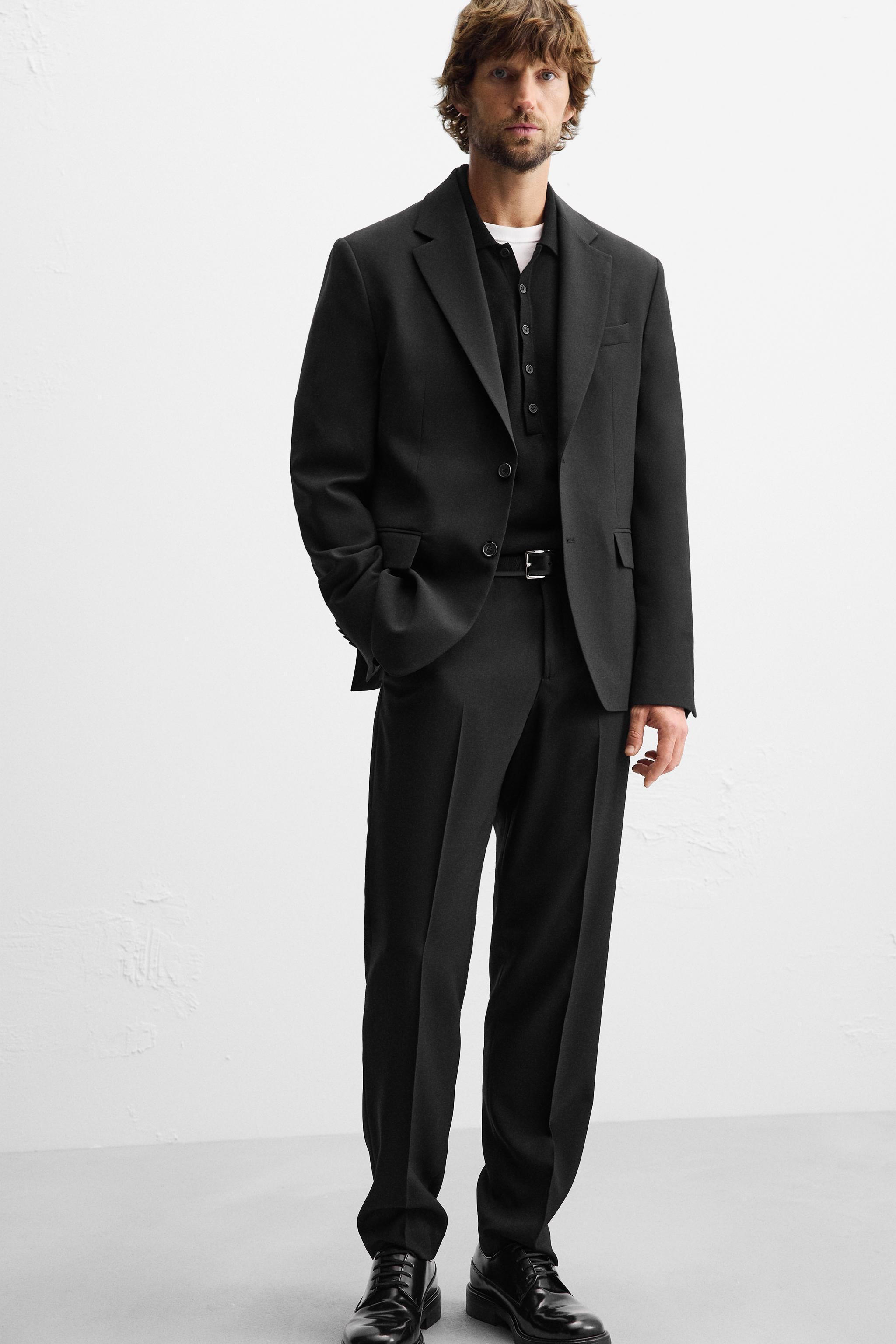 WOOL BLEND SUIT PANTS Product Image