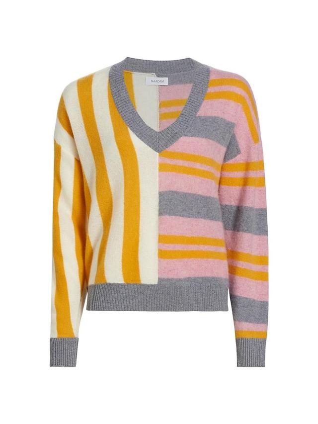 Womens Cashmere Colorblocked Sweater Product Image