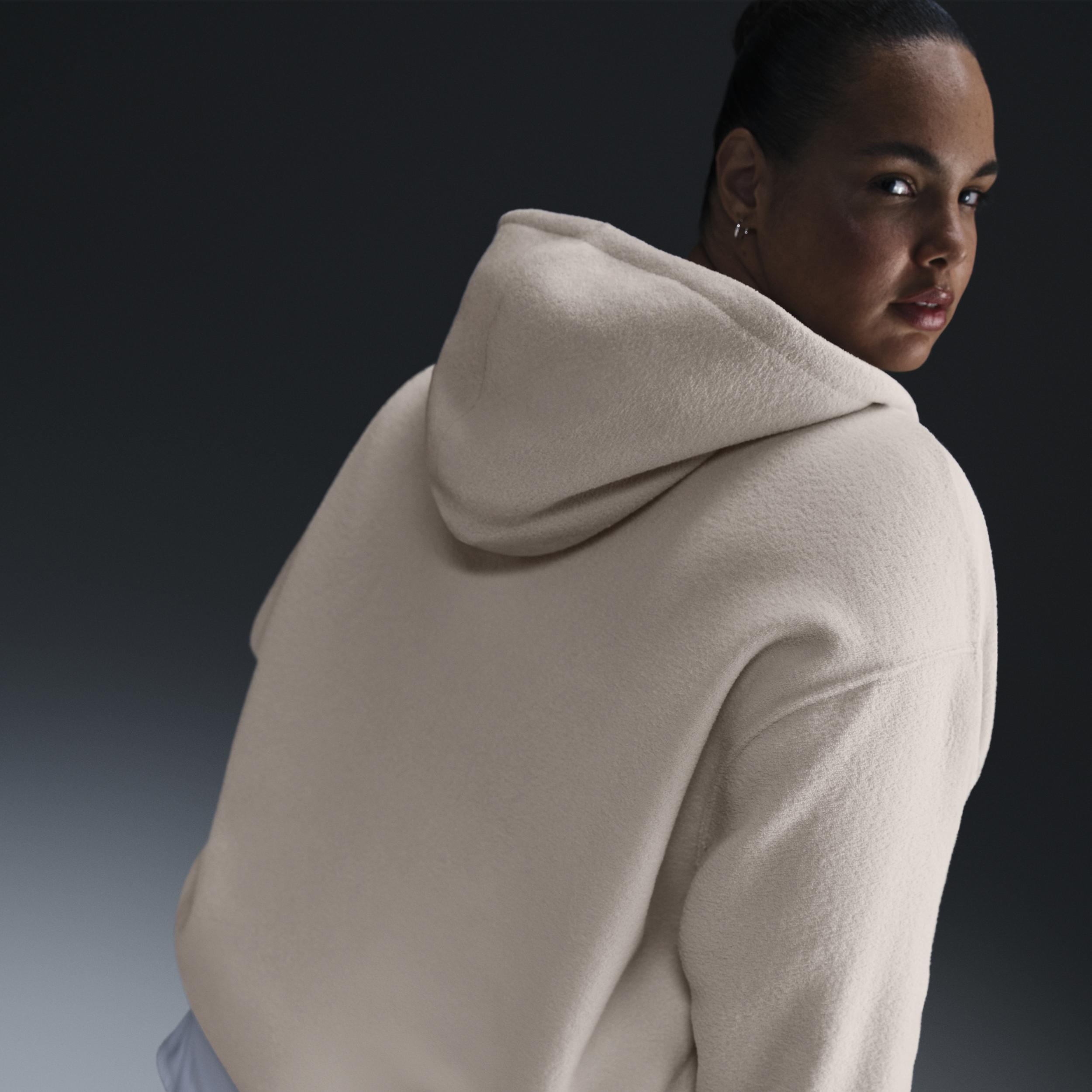 Womens Nike Sportswear Phoenix Plush Oversized Cozy Fleece Full-Zip Hoodie (Plus Size) Product Image