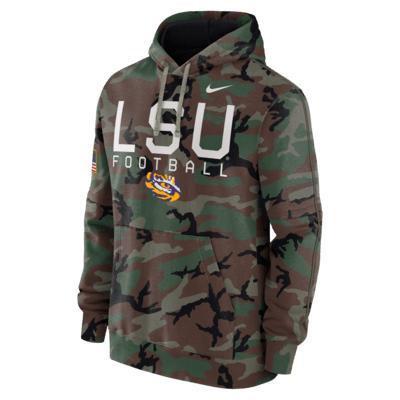 LSU Tigers Military Appreciation Club Men’s Nike College Pullover Hoodie Product Image