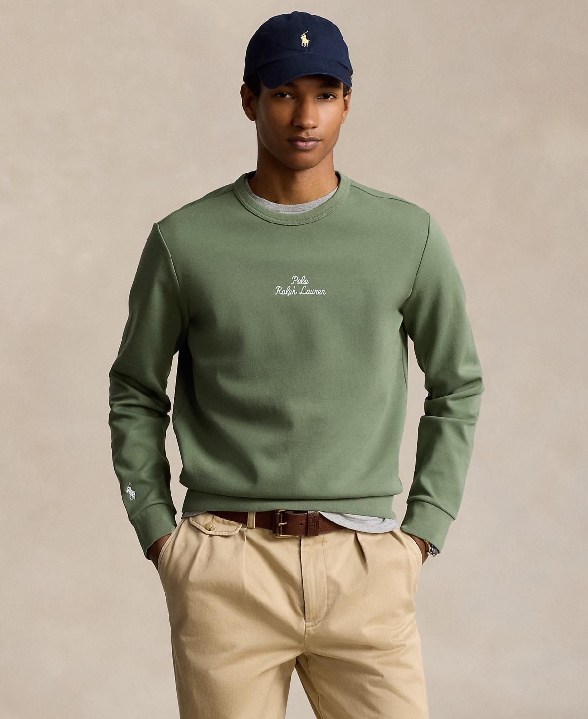 Polo Ralph Lauren Mens Embroidered-Logo Double-Knit Sweatshirt Product Image