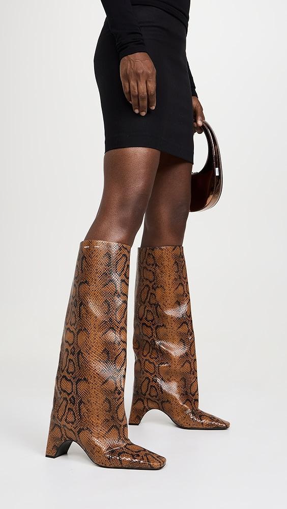 Coperni Snake Print Bridge Boots | Shopbop Product Image