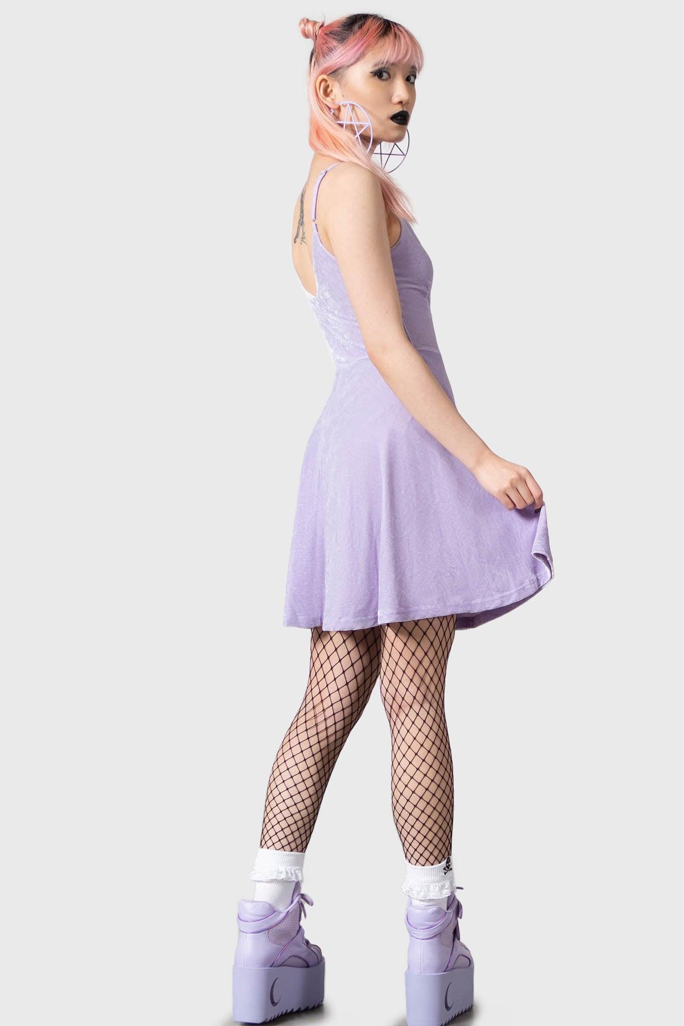 Magica Skater Dress [PASTEL LILAC] Female Product Image