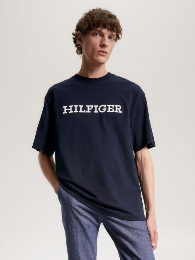 Tommy Hilfiger Men's Embroidered Monotype Logo T-Shirt Product Image