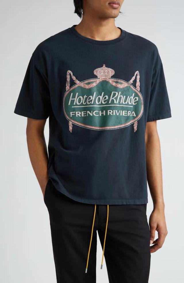 RHUDE Riviera Tee In Black Product Image