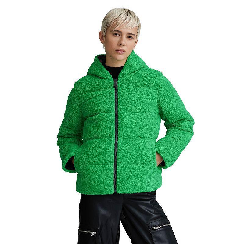 Womens NVLT Hooded Berber Puffer Jacket Product Image